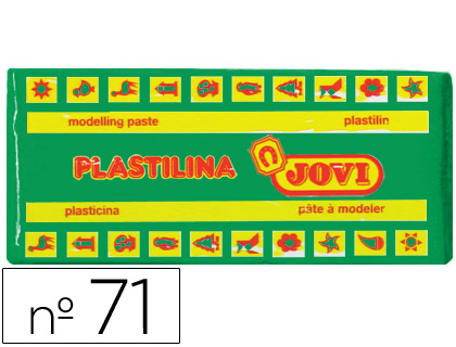 PLASTILINA JOVI 71 VERDE CLARO UNIDAD TAMAO MEDIANO